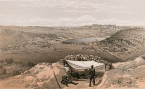 Las baterías de la ciudad o fortificaciones interiores de Sebastopol, 23 de junio de 1855 de William Crimea Simpson