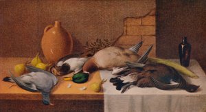 Naturaleza muerta con aves de caza, c. 1895 de William Cruikshank