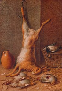 Naturaleza muerta con liebre, c. 1895 de William Cruikshank