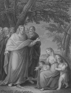 Cristo y los hijos de Zebedeo, San Mateo 20, Versículos 20-29 de William Cuming