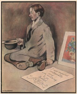 The Pavement Artist, "Coppers for coloured chalks" (litografía en color)
