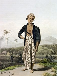 Un javanés de la clase baja, lámina 2 del Vol. I de 