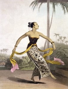 Una Ronggeng o Bailarina, lámina 21 del Vol. I de 