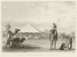 La tienda de Ali en el campamento de Benonn de William Daniell