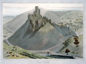 Corfe Castle, Dorset de William Daniell