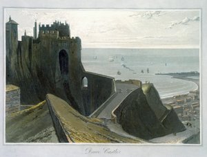 Castillo de Dover, Kent, 1823 de William Daniell