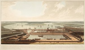 Muelles de las Indias Orientales de William Daniell