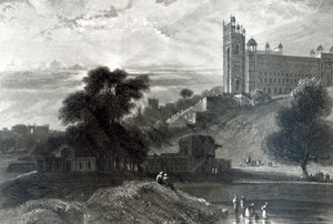Fatehpur Sikri cerca de Agra, grabado por R. Brandard de William Daniell