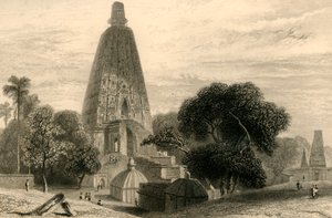 Gran Templo en Bode Gyah, 1835 de William Daniell