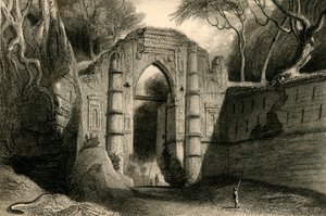 Puerta Kutnallewe, Gour, 1835 de William Daniell