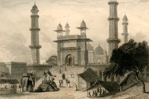 Mezquita en Mathura, 1835