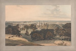 Lámina I: Londres desde Greenwich Park de William Daniell