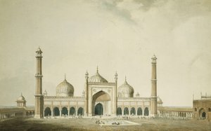 La Jama Masjid, Delhi de William Daniell