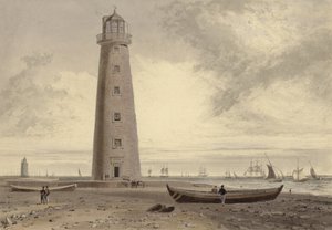 Los Faros de Orford Ness, Suffolk de William Daniell
