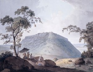 Vista sureste de Bijaigarh, Uttar Pradesh, c. 1790