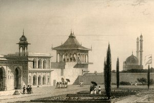 Vista en el jardín del palacio, Lucnon, 1835