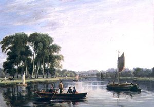 Vista del Támesis en Richmond de William Daniell