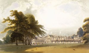 Parque Windsor: la Casa Real, c. 1827-30 de William Daniell
