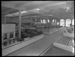 Vista interior en ángulo alto del mercado de la calle 95, Nueva York, 25 de octubre de 1915 de William Davis Hassler