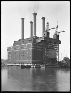 Estación de energía de Sherman Creek, W. 201st Street, Inwood, Ciudad de Nueva York, junio 1916