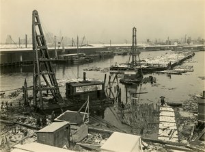 Sitio industrial no identificado en la costa de William Davis Hassler
