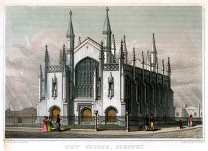 Nueva Iglesia, Stepney, Londres, 1828 de William Deeble