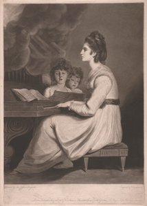 La Sra. Sheridan como "Santa Cecilia de William Dickinson