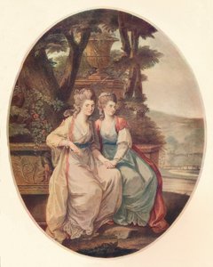 La duquesa de Devonshire y Lady Duncannon, 1782 de William Dickinson