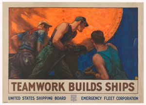 El trabajo en equipo construye barcos