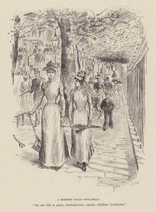 Un paseo matinal, Piccadilly (grabado) de William Douglas Almond