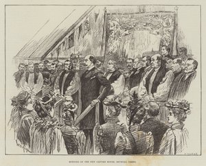 Inauguración de la nueva Casa de Oxford, Bethnal Green de William Douglas Almond