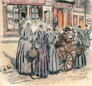 Chismes callejeros, Quimperle, 1915