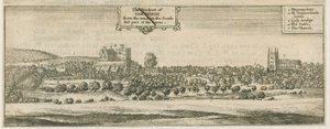 Tamworth - Panorama: grabado, nd [siglo XVII]