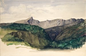 Estudio de una cadena montañosa distante