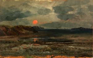 Amanecer sobre aguas de pesca--Maine de William E. Norton
