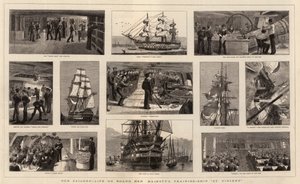 Nuestros marineros, vida a bordo del barco de entrenamiento de Su Majestad St Vincent de William Edward Atkins