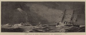 Prueba de mar del HMS Devastation frente a Berehaven de William Edward Atkins