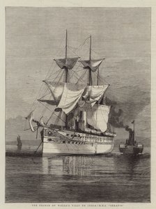 La Visita del Príncipe de Gales a la India, HMS Serapis de William Edward Atkins