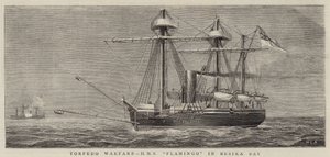 Guerra de torpedos, HMS Flamingo en la bahía de Besika