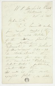 Carta de William Edward Frost