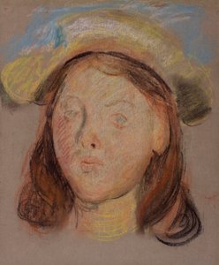 Cabeza de una niña de William Edward Stott