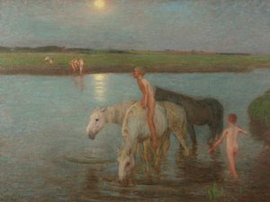 La ribera del río de William Edward Stott