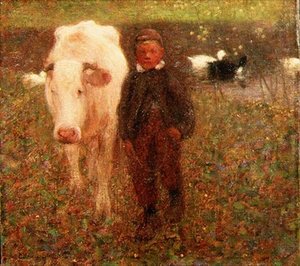 La vaca blanca de William Edward Stott