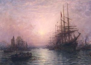 Atardecer (par de 88434) de William Edward Webb