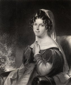 Felicia Dorothea Hemans, grabado por W.Holl, de 