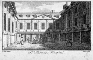 Patio central del Hospital de St Thomas, Southwark, Londres de William Elliot