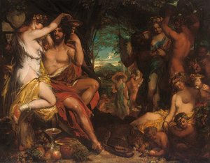 Una fiesta bacanal de William Etty