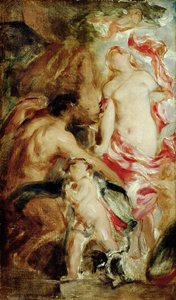 Estudio alegórico, un boceto de William Etty