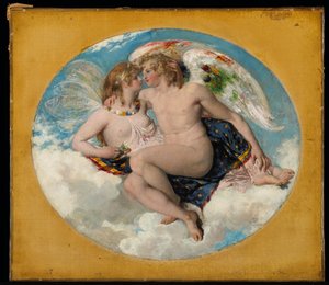 Cupido y Psique de William Etty