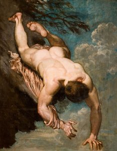 Manlio arrojado desde la roca, 1818 de William Etty